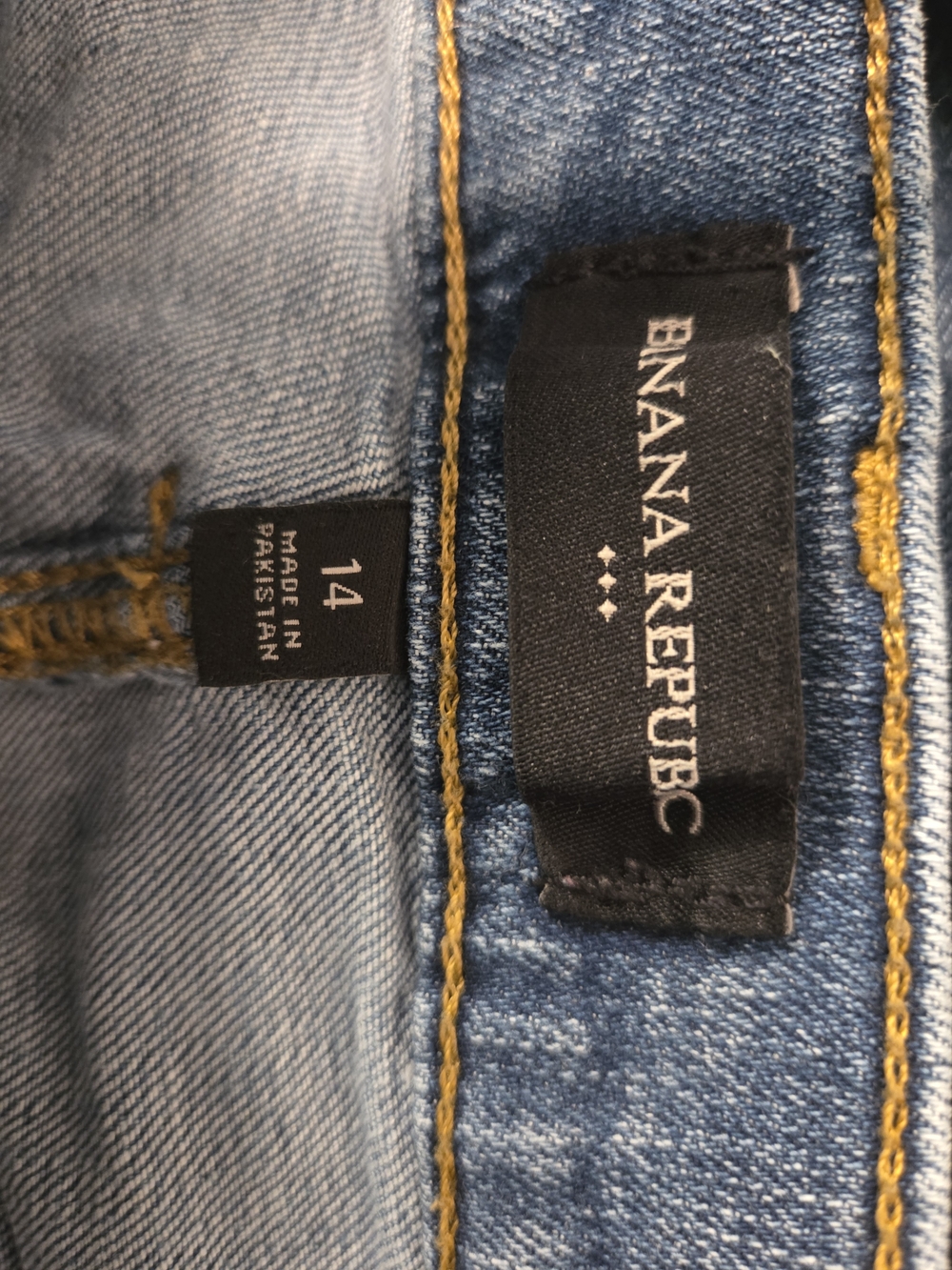Banana Republic Blue Denim Pencil Skirt